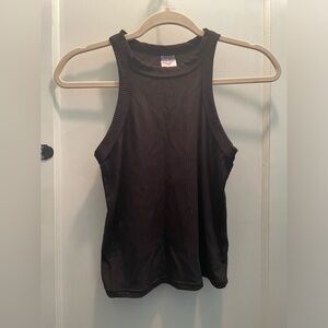 Black Ribbed Tank Top